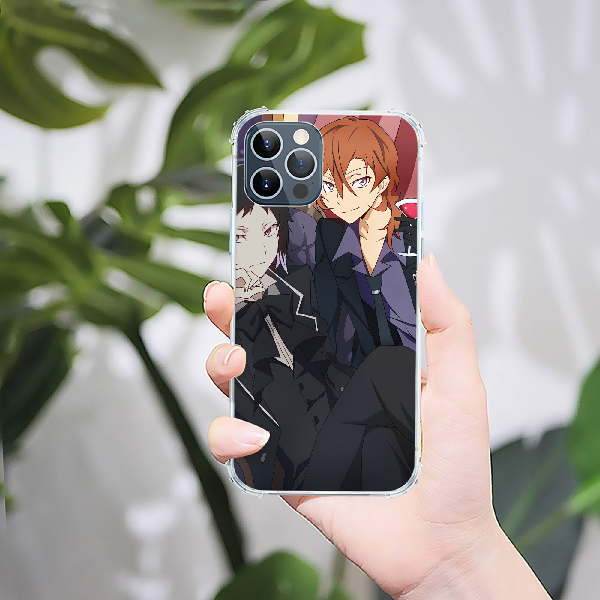 （画像用） 文豪ストレイドッグス Bungo Stray Dogs 【iPhone 12シリーズ対応】透明スマホケース（クリアソフトケース）